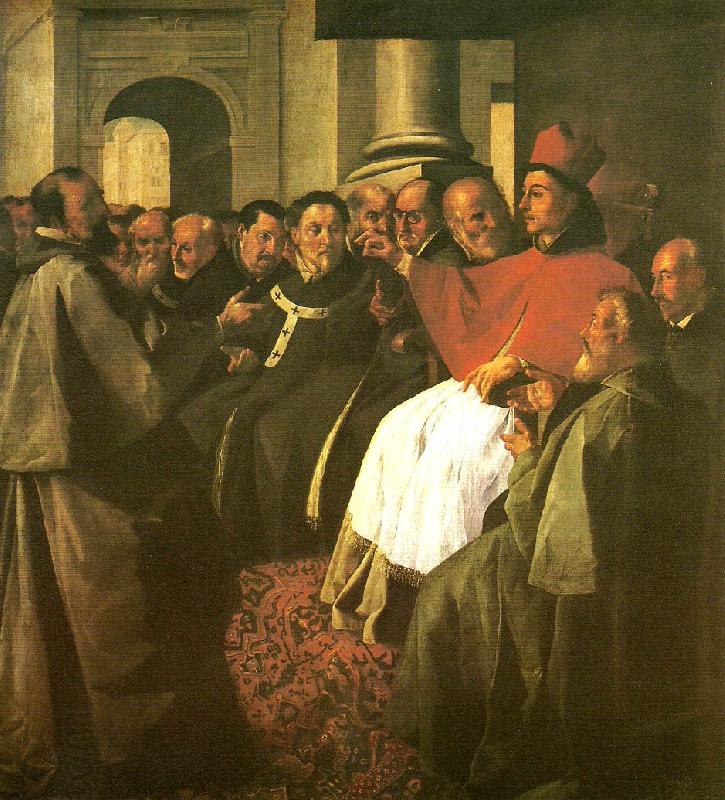 Francisco de Zurbaran buenaventura at the council of lyon oil painting picture